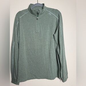 Tasc Performance Men Size Medium‎ 1/4 Zip long sleeve organic cotton shirt
